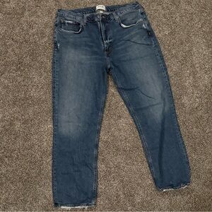 Agolde Women's Straight Leg Jeans - Dark Blue